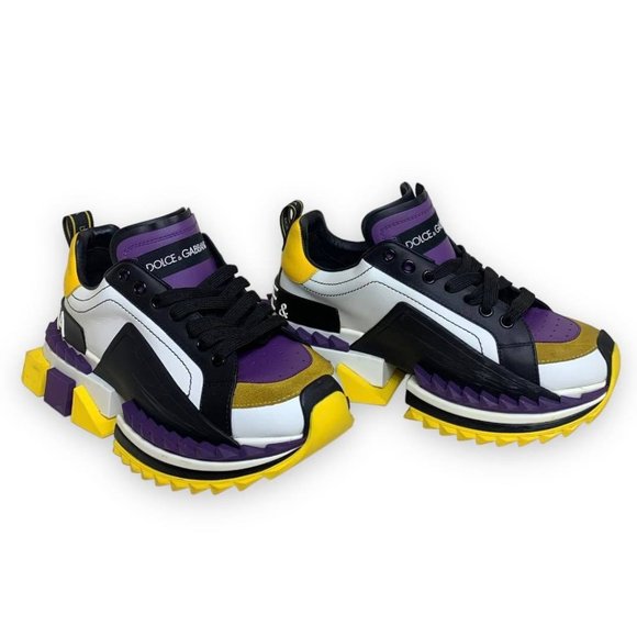 靴 DOLCE&GABBANA DOLCE & GABBANA Shoes Black Mesh Sorrento Trekking Sneakers